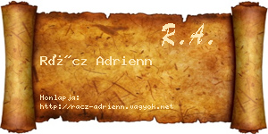 Rácz Adrienn névjegykártya